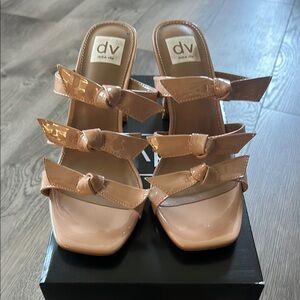 DV by Dolce Vita Tan Yola Mules with Medium Heel